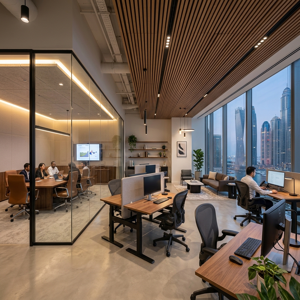 Corporate HQ — Dubai Internet City — Commercial Office Fit Out by Bayut Constructions