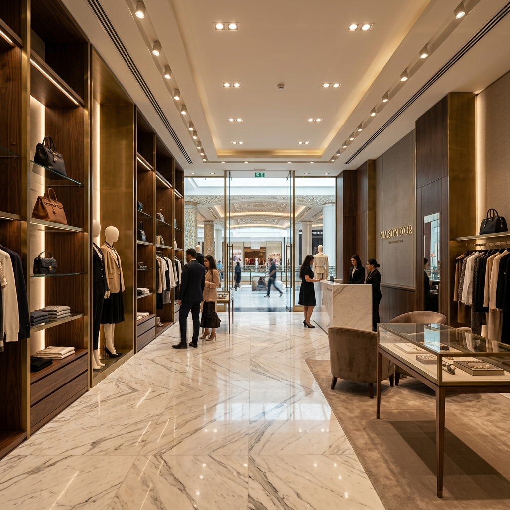 Luxury Retail Boutique — Dubai Mall — Retail Fit Out by Bayut Constructions